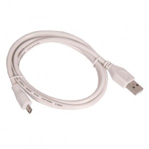 Кабель USB -Am/microB 5p 1м Gembird/Cablexpert CCP-mUSB2-AMBM-W-1M экран, белый, пакет фото №12663