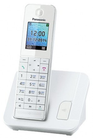 Телефон беспроводной Panasonic KX-TGH210RUW белый АОН фото №12705