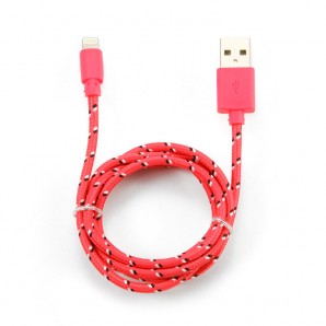 Кабель Konoos USB - 8-pin для Apple, длина 1м, красный (KC-A2USB2nr) фото №12739