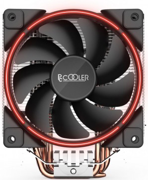 Вентилятор PCCooler GI-X5R S775/115X/AM2/AM3/AM4 (24 шт/кор, TDP 160W, вент-р 120мм с PWM, Red LED FAN, 5 тепловых трубок 6мм, 1000-1800RPM, 26.5dBa) фото №12956