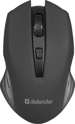 Мышь беспроводная Defender Datum MM-355 черный,4 кнопки, 800-1600 dpi фото №12987