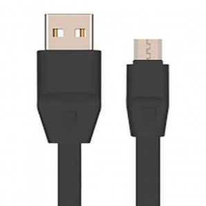 Кабель USB -Am/microB 5p 1.2м Smartbuy плоский черный (iK-12r black) фото №13238