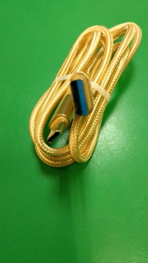Кабель Smartbuy (iK-3012golden) USB 3.0 - TYPE-C, золото хлопок, длина 1,2 м фото №13246