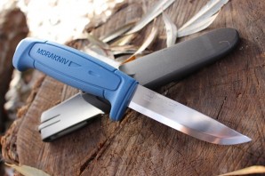 Нож Mora Basic 546 (12241) разделочный лезв.91мм синий/черный фото №13254