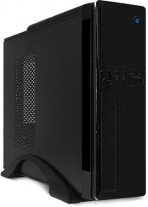 Корпус CROWN CMC-1907(1)  black ITX (БП CM-PS300W, Micro ATX,Mini-ITX, отсеки  5,25*1, 3,5*1, 3,5/2,5*1, 2*USB 2.0, картридер, встроенный кулер 80мм, размер 420*100*300мм) фото №13610