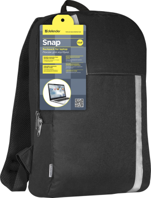 Рюкзак для ноутбука 15.6" Defender Snap черный, карман фото №13690