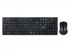 Беспроводной набор Oklick 250M клав:черный мышь:черный USB беспроводная slim фото №13806
