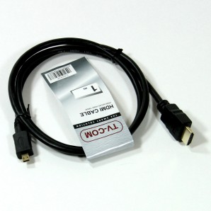 Кабель HDMI-microHDMI <01м> TV-COM ver1.4V+3D <CG583K-1M> фото №13849