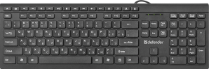 Клавиатура Defender SB-550 BlackEdition RU,черный,мультимедиа фото №14117