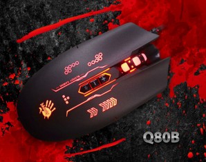 Мышь A4 Bloody Q80B черный оптическая (3200dpi) USB игровая (6but) фото №14132