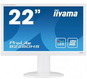 Монитор 21.5" TFT Iiyama ProLite B2280HS-W1 белый TN LED 5ms 16:9 DVI HDMI M/M Mat HAS 1000:1 250cd фото №14209