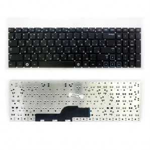 Клавиатура для ноутбука VB-003835 для Samsung 300E5A, 300E5C, 300V5A, 305E5A, 305V5A Series. Плоский Enter. Черная, без рамки. PN: 9Z.N5QSN.10R, BA5903075. фото №14221