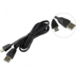 Кабель Smartbuy (iK-3130n-3) USB 2.0 - TYPE-C карбон, экстрапрочный, длина 3.0 м, до 2А, черный фото №14297