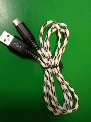 Кабель Smartbuy USB 2.0 - TYPE-C нейлон, защ. от перелам., белый, длина 2.0 м, до 3А (iK-3120cm-2) фото №14383