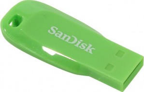 Память Flash USB 32 Gb SanDisk CZ50 Cruzer Blade Green фото №14432
