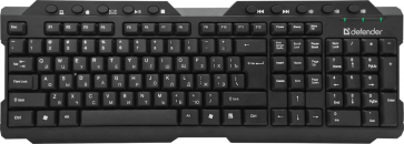 Беспроводная клавиатура Defender Element HB-195 RU,черный,мультимедиа фото №14509