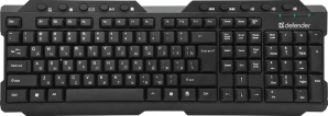 Беспроводная клавиатура Defender Element HB-195 RU,черный,мультимедиа фото №14509