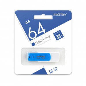 Память Flash USB 64 Gb Smart Buy Diamond Blue USB 3.0 фото №14544