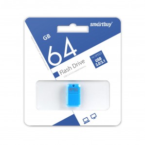 Память Flash USB 64 Gb Smart Buy ART Blue USB 3.0 фото №14545