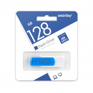 Память Flash USB 128 Gb Smartbuy Diamond Blue USB 3.0 фото №14562