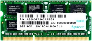 Память SO-DIMM DDRL III 08Gb PC1600 Apacer (AS08GFA60CATBGJ) 1.35 фото №14593