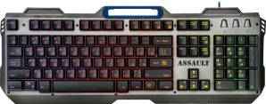 Клавиатура Defender GK-350L Assault RU,радужная,метал фото №14779