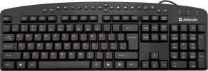 Клавиатура Defender HB-450 Atlas RU,черный,мультимедиа 124 кн. фото №14781