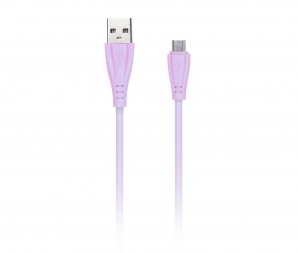 Кабель USB -Am/microB 5p 1м Smartbuy Gear 2А, розовый (iK-12RG rose) фото №14885
