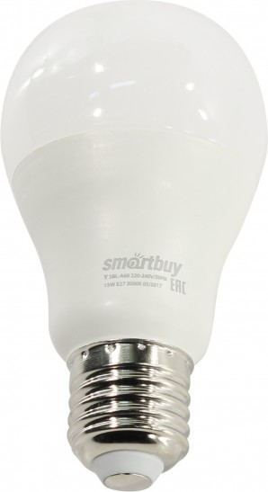 Светодиодная (LED) Лампа Smartbuy A60-15W/3000/E27     SBL-A60-15-30K-E27 фото №15475