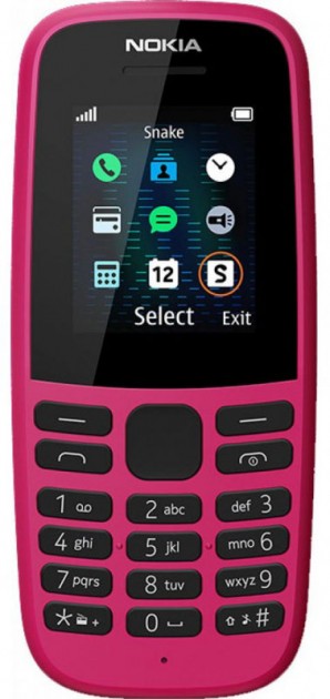 Мобильный телефон Nokia 105 SS Pink [16KIGP01A13] фото №15764