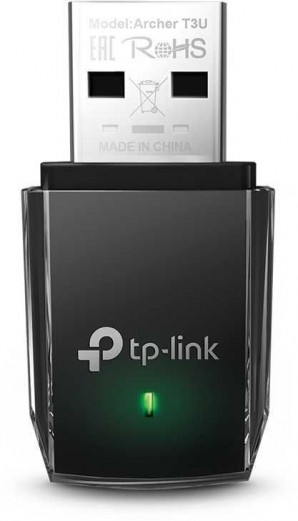 Беспроводная сетевая карта TP-Link Archer T3U, 867Мбит/с + 300Мбит/с, USB 3.0 (ант.внутр.) 1ант. фото №15895