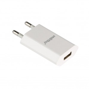 Адаптер питания SmartBuy® Super iCharge 5В/1A, 1 USB, белое (SBP-9020) фото №16165