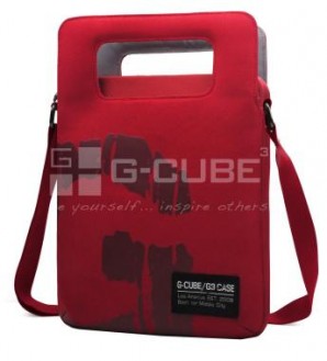 Сумка универсальная G-Cube GPG-10R, размеры 23.8 x 34.5 x 6 cм,полиэстер, красный, наплечный ремень, фото №16205