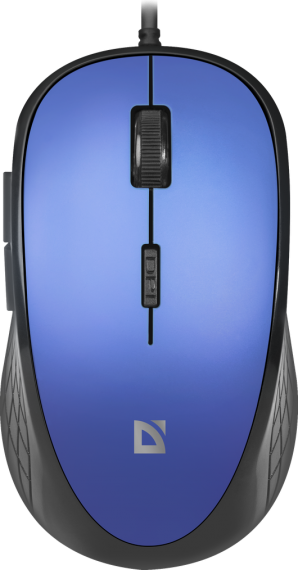 Мышь Defender Accura MM-520 оптика,6 кнопок,1600dpi, синий фото №16348