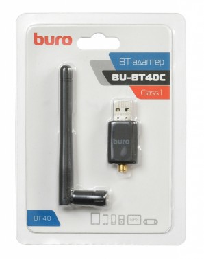 Контроллер Bluetooth Buro BU-BT40С Bluetooth 4.0+EDR class 1 100м черный фото №16369