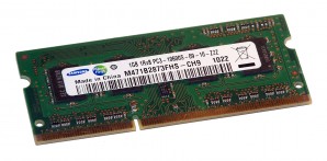 Память SO-DIMM DDR III 01Gb Samsung фото №16390