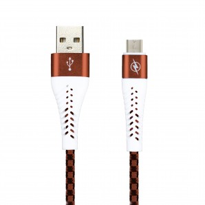 Кабель USB -Am/microB 5p 1.0м Smartbuy CHESS коричневый, 2 А (ik-12CSS brown) фото №16510
