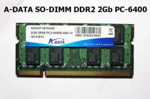 Память SO-DIMM DDR II 2Gb PC800, A-Data фото №16612
