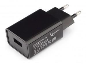 Адаптер питания Gembird MP3A-PC-21 100/220V - 5V USB 1 порт, 1A, черный фото №16621