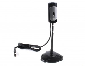 Веб-камера A4-PK-5, USB 1.1, 640x480, микрофон, гибкая выдвигающаяся ножка, серебр.-черная фото №16773