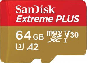 Память MicroSDXC 064GB SanDisk Class 10 Extreme Plus cl10 600x 90MB/s (SDSQXBZ-064G-GN6MA) фото №17042