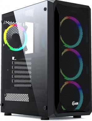 Корпус Powercase Mistral Z4 Mesh LED, Tempered Glass, 4x 120mm 5-color fan, чёрный, ATX  (CMIZB-L4) фото №17137