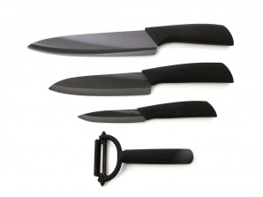 Набор кухонных ножей Xiaomi Huo Hou (4шт) Керамика  Длинна 325/270/200 Нож для чистки овощей фото №17251