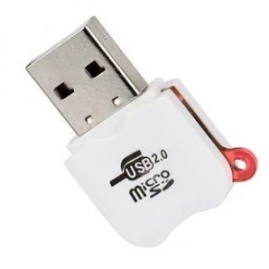 Устройство чтения карт памяти USB card reader цветной в пакете (micro SD) фото №17373