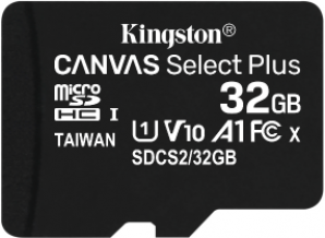 Память MicroSDHC 032GB Kingston Class 10 UHS-I U1 Canvas Select Plus без адаптера  [SDCS2/32GBSP] фото №17451