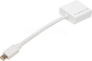 Переходник mini DisplayPort(m)  - VGA(f) Белый фото №17764