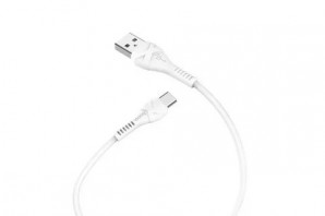 Кабель USB -Am/microB 5p 1.0м HOCO X37, Cool, 1.0м, круглый, 2.4A, силикон, цвет: белый фото №17893