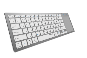 Беспроводная клавиатура Jet.A SlimLine LINE K6 BT, серебристый, Bluetooth, Ультратонкая клавиатура с тачпадом фото №17917