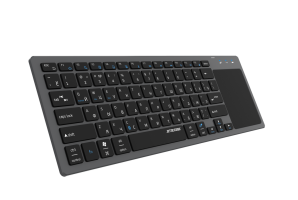 Беспроводная клавиатура Jet.A SlimLine LINE K6 BT, серый, Bluetooth, Ультратонкая клавиатура с тачпадом фото №17918