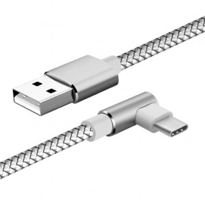 Кабель USB2.0 -Am/Type-C 1м Jet.A JA-DC35 белый (опл. нейлон, "L-shape" коннектор, QC3.0) фото №17926
